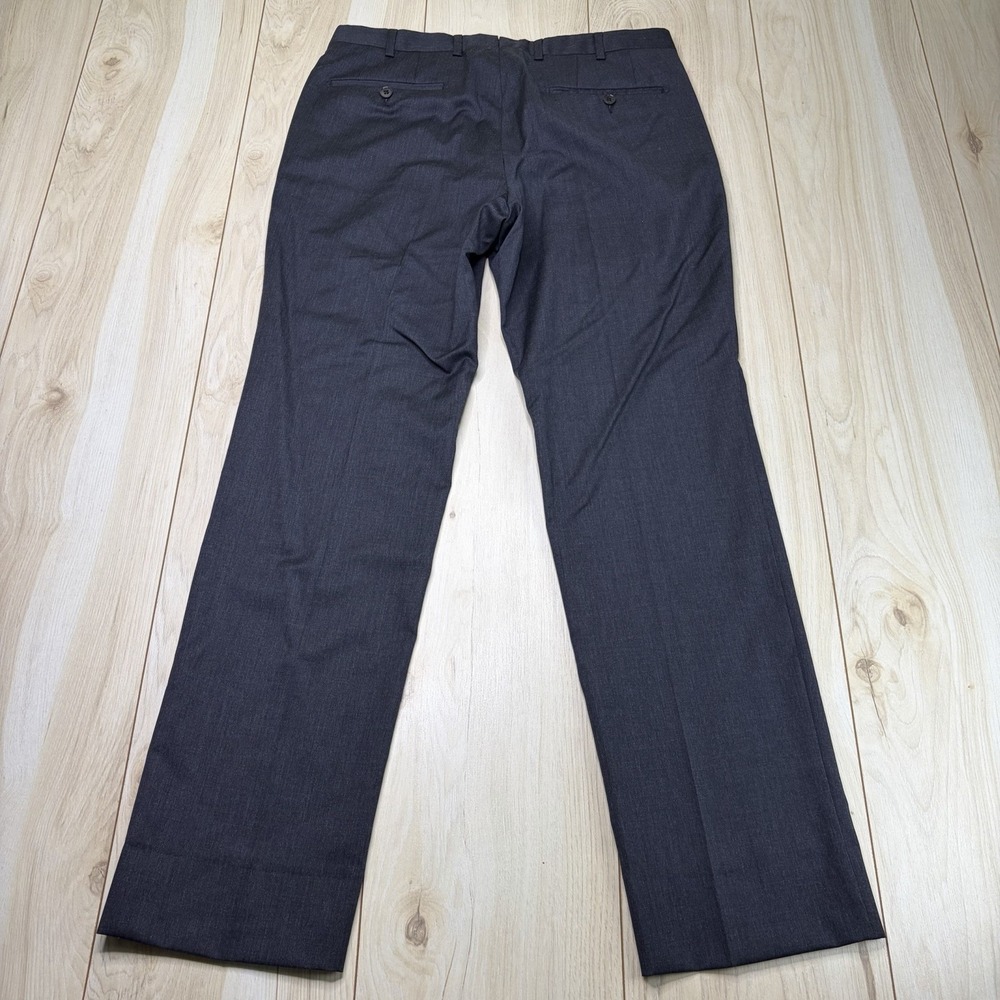 Ermenegildo Zegna Gray Twill Wool Suit Dress Pants Mens 33x31 Trousers - Picture 14 of 16